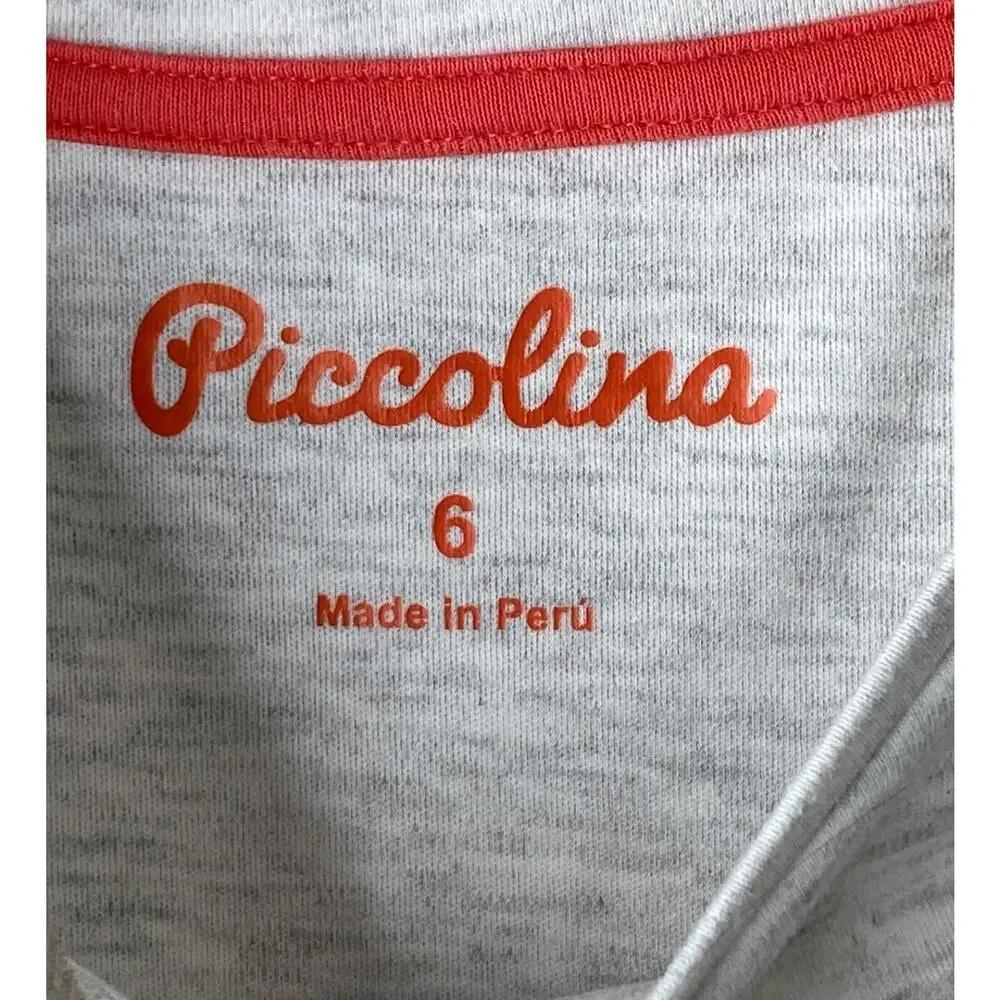 Piccolina Girl Scouts Juliette Gordon Low Long Sleeve Gray Trailblazer Tee 6 Yrs